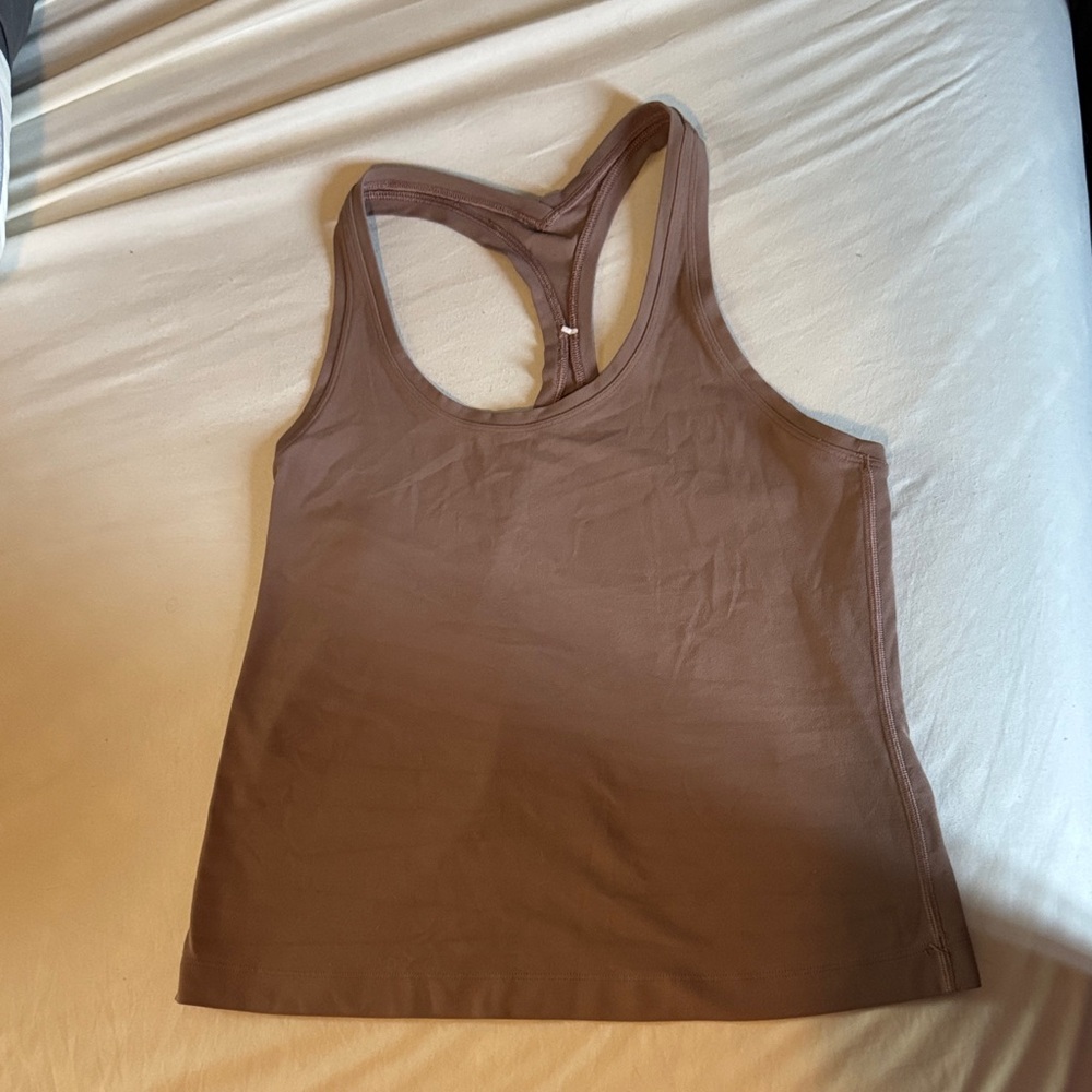 Lululemon Taupe / Light Brown Racerback Tank Top Size 10
